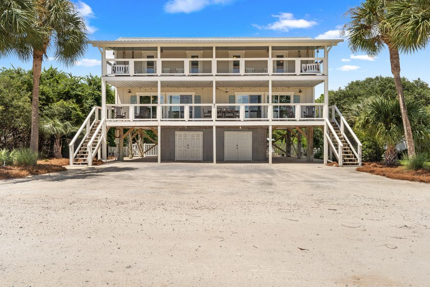 A RARE opportunity to own this GULF VIEW DUPLEX revenue generator in the heart of Historic Seagrove. Set 1 Tier back off 30a, facing South. 2021 revenues were $97k (SEE DOCUMENTS) with very active owner use. Walk-Seaside  A total of 4 bedrooms & 4 Baths, each side of this home has 2 bedrooms & 2 baths, allowing for rentals separately or together. Additionally, there is room to build a carriage house & expand the revenue stream.  Completely renovated in 2020, both sides include new flooring, new granite countertops, new kitchen cabinets, new sink garbage disposals, new showers downstairs, new shower upstairs right side, new shower door on left side upstairs.  All NEW FURNITURE, new pool heater in 2020, all new hurricane grade windows throughout.  All NEW PLUMBING throughout.
