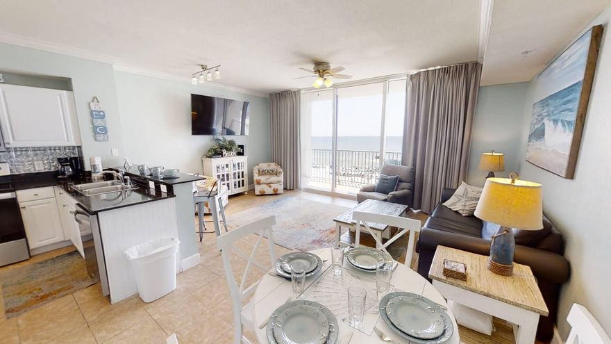 Seaside Serenity Awaits! Dive into beachfront bliss at Tidewater Beach Resort, where this 2-bedroom gem with an extra bunk room offers not just a home, but a vacation haven for 8 lucky guests! With 3 full baths spread over 1131 sq/ft, there's room to spread out and soak in the coastal charm. Step right into convenience--literally--thanks to its prime spot on the walkover level. Say goodbye to elevator waits and stair workouts; here, it's smooth sailing from garage to Gulf! Inside, upgraded tile flooring and sleek stainless steel appliances set the stage for coastal comfort meets modern chic. Whether you're whipping up a beachside feast or lounging after a day in the sun, every moment feels effortlessly stylish. Resort amenities? Oh, they've got it all! From private poolsyes, two outdoors and one indoorsto hot tubs, a state-of-the-art workout facility, and even an arcade and movie theater, boredom doesn't stand a chance here. And did we mention there's a restaurant onsite? Seafood with a side of sunset views, anyone? Plus, location is everything: stroll to Pier Park for shopping galore or hit up nearby eateries for a taste of local flavors. It's not just a condo; it's a lifestyle upgrade! Ready to make waves? Schedule your tour today and see why beachfront living at Tidewater is the ultimate Panama City Beach dream come true!