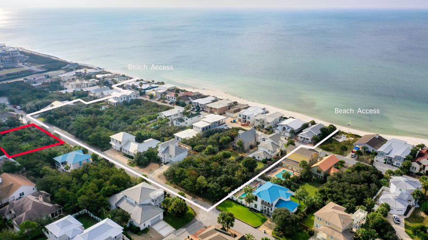Sand Cliffs is a gated, non-rental neighborhood located on a low density portion of the beach.  This interior lot is near the two beach accesses and a good size for building a primary or second home.  Sand Cliffs is located  near shops and restaurants, Alys Beach, Kaiya, and Rosemary Beach.  The neighborhood has easy access to Hwy 98 via Watersound Pkwy.