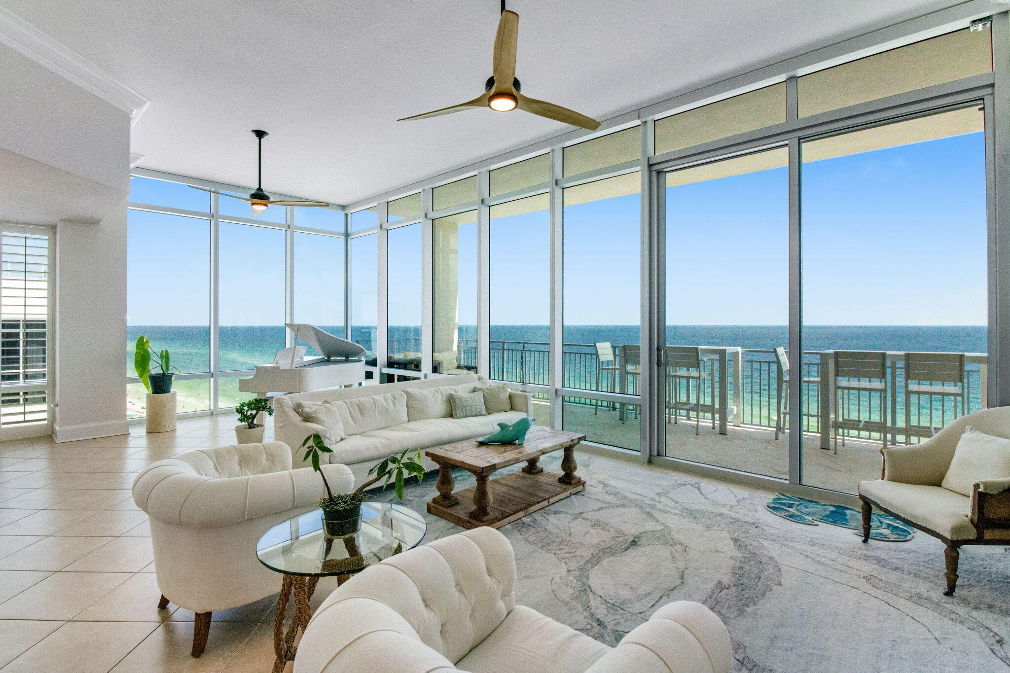 Discover coastal luxury living with this exquisite 4 bedroom, 4 bathroom, 3,300 square foot beachfront penthouse on Destin's iconic Emerald Coast.  Signature Beach offers breathtaking, panoramic views of the Gulf of Mexico and provides the perfect retreat for both relaxation and entertaining.  You'll find open concept living and dining areas with soaring 12' floor-to-ceiling windows in the main living area that maximize the incredible views. Make yourself at home in the gourmet kitchen with top of the line Monogram appliances and modern touches.Situated with stunning Gulf views, the master suite features balcony access and a luxurious master bathroom with jacuzzi tub, shower, bidet, and walk in closet. In addition you'll find three more well appointed bedrooms, each with their own bathroom for easy living and privacy.

The luxury continues with a private deeded beach access reserved for owners and guests. After your time at the beach, your al fresco dinner awaits you on the 60 foot oversized balcony. Enjoy sweeping views of the sun setting on the emerald waters. Follow your dinner with lounging and a relaxing swim in the sleek infinity rooftop pool or catch the last of the sunset or nighttime stars on the rooftop terrace!

Signature Beach is for those who value luxury, security, convenience, and privacy boasting a non-rental environment with 2 condos per floor and only 18 total units in the building.   Additional features include coded secure entry, covered assigned parking, and plenty of storage. It's conveniently located in the heart of Destin close to shops, restaurants, attractions, and less than 2 miles from Destin Executive Airport (DTS).  No details left unturned here with an additional covered parking garage for your guests or your extra car.

Call to set up your showing today.