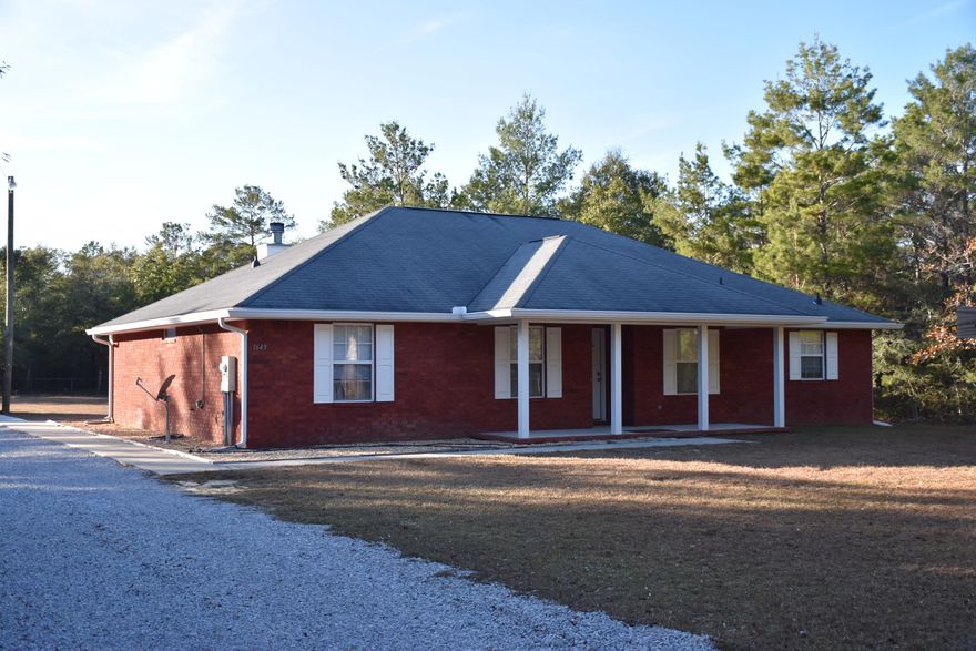 Have the best of both worlds with this all brick, 1 story beauty on 2.5 acres! You'll be close to Eglin AFB, Crestview, Defuniak Springs, Schools, Shopping, Dining and our World famous Beaches, WITHOUT the hassle of an HOA or traffic! This private, gated estate is also in the County, which means lower taxes! Split bedroom floor plan has an eat-in kitchen with bay window, center, movable island, separate Dining Room, brick hearth, wood burning FP, Vaulted ceiling in Living room, and Large Master bedroom with separate shower and soaking tub. Detached, 3 car garage with workshop, PLUS, separate Workshop/Man cave with electrical up to code. For the hunter, a deer stand and 4 cage dog kennel, plus RV and Boat parking! Fire pit & extended driveway. Privacy with convenience of the big City!
