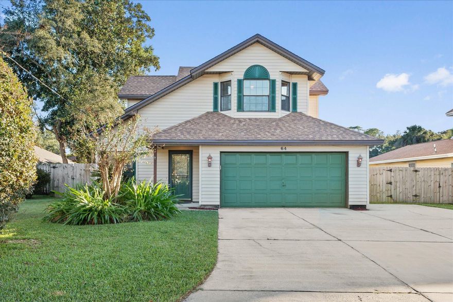 This beautiful 3-bedroom, 2.5-bathroom, home features a 2-car garage, spacious living areas, modern finishes, and a private Salt Water pool. The open-concept design is perfect for entertaining, while the large backyard offers a serene retreat. Enjoy plenty of natural light, a fully equipped kitchen, and a cozy master suite. Located just 5 minutes from Hurlburt Field and a quick 10-minute drive to The Boardwalk at Okaloosa Island.  Whether relaxing by the pool or hosting guests, this home provides a perfect balance of comfort, style, and convenience. Don't miss out on this amazing opportunity!