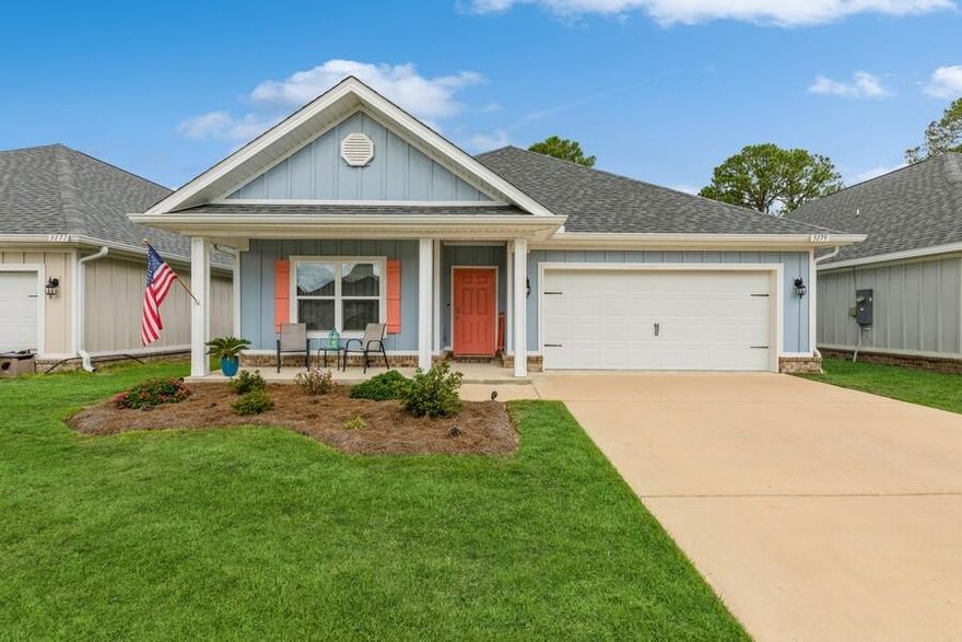 Welcome to this immaculate, well-kept home nestled away in the highly sought-after Heritage Oaks Subdivision of Navarre. Discover the thoughtfully designed interior that seamlessly combines functionality with style. This 3yr old 4BR, 2BA smart home features a seamless open-concept living design with well-appointed dining and kitchen areas, all graced with the enduring allure of scratch and water-resistant flooring. This gem also features trey ceilings, recessed lighting, and a well-appointed master bathroom with soaker tub, dual vanities, and a spacious walk-in closet. The fenced backyard, screened back patio, and custom gutters round out this beautifully designed and well-equipped home. Ideally located approx. 15 minutes to the Beach and 25 minutes to Hurlburt Field.