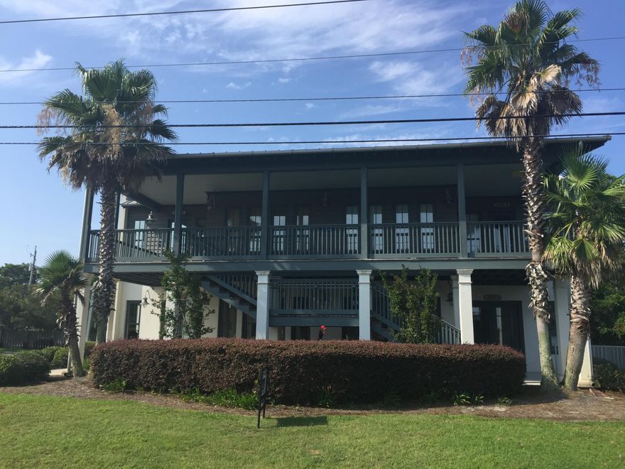 Beautiful office building positioned conveniently to 30A, Carillon Beach and Pier Park. This 2 story property comes with adequate parking to the east and west along with a great mix of professional and service tenants. The ground floor center unit is available at 1500sqft. This suite has a restroom with plumbing to add another, open space with great flow, and entry from either side. Great professional space!