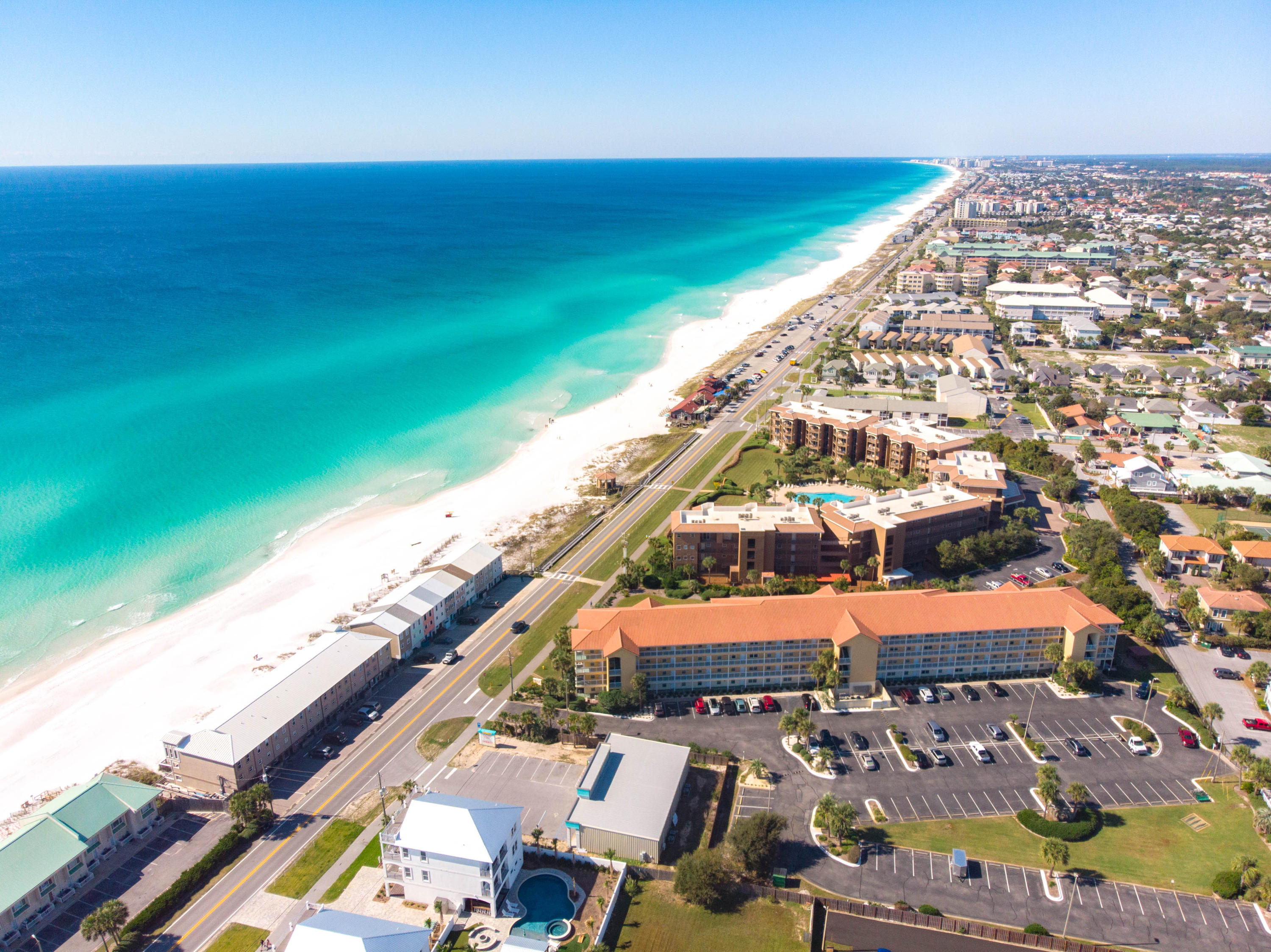 This one has it all: Top Floor, Gulf View, Renovated, Fully Furnished and Deeded Beach Access all in the heart of Miramar Beach. This Ciboney Condo is the largest available with 3 bedrooms and 2 bathrooms with 1106 sq. ft plus a double balcony. The kitchen has been renovated with upgraded cabinets, stainless steel appliances and wine refrigerator. The unit is in great shape as it has never been rented by present owners. Unit 4008 is conveniently located directly across from the elevator on the 4th floor.Ciboney is a quiet 4 story complex with a seasonally heated pool, lighted tennis courts, picnic area green space with gazebo. It's central location with ease of access to beach, shopping, dining and fishing make it a highly desirable address for owners and renters.