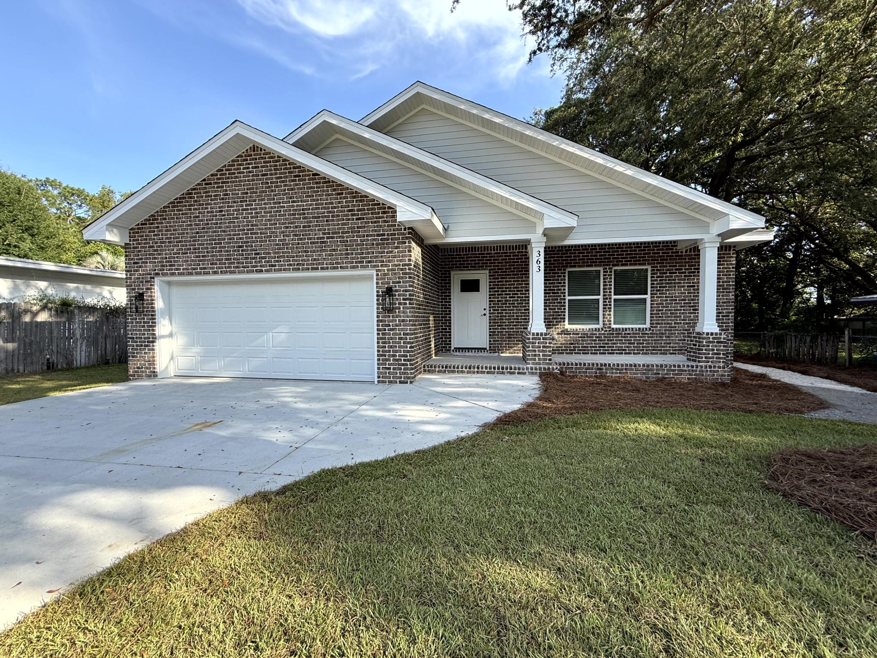 Seller is offering up to $10,000 towards buyers closing cost with an acceptable offer! New construction3BR/2BA home located in Valparaiso! Home is conveniently located to Eglin Air Force Base. Home features include granite countertops, white shaker cabinets, built in custom shelving, solid core interior doors, large living & master, walk in pantry, LVP flooring, tile in baths, tile surrounds in tubs & showers, cased windows, full appliance package including washer & dryer, automatic sprinkler system and large lawn area. Call or text for more information! Buyer to verify all dimensions, information and pertinent details.