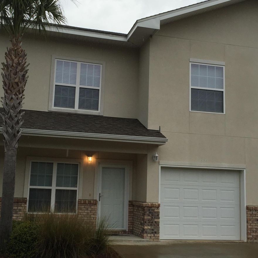 Back on the market-Buyer's financing fell through. This townhome is currently being renovated to include ALL NEW PAINT throughout entire home (including ceilings and garage), NEW WOOD FLOORING in living areas, and NEW CARPET in bedrooms and LOFT. Meridian Square is an executive-style townhome complex located just outside the east gate of Hurlburt Field, and also very convenient to Eglin AFB. Kitchen and baths all have granite countertops and porcelain tile floors. Beautiful hard-rock maple cabinets and stainless appliances make this gourmet kitchen a standout! Kitchen has an island for even more workspace. Large, split floorplan: 3 beds and 2 1/2 baths. AND this home comes move-in ready with a Whirlpool WASHER and DRYER in place NOW!HOA takes care of all yard maintenance