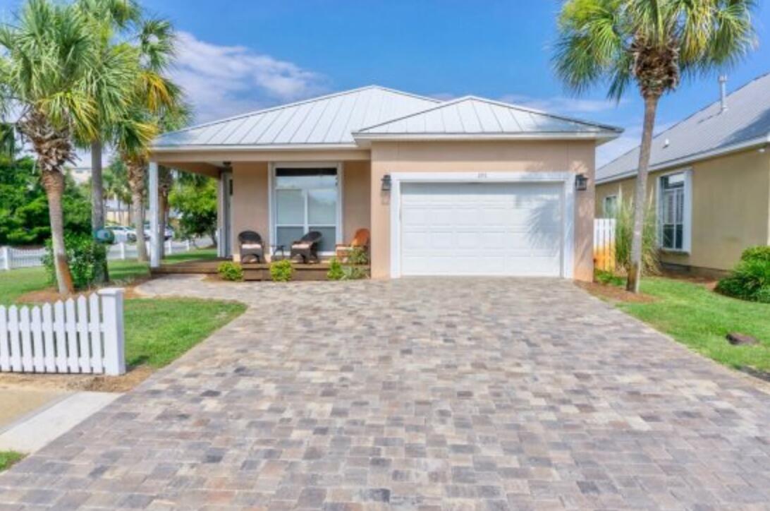You Can Have It All! Cottage home, with a 1 car garage, short term rental capable, amenities galore, walking distance to the beach, south of Hwy 98. This Maravilla Cottage home has been lovingly cared for and can really be the property to ''rent now and retire in later''! Both bathrooms were redesigned so that each has it's own LARGE walk in shower, tile flooring with carpet in bedrooms, granite counter tops throughout, stainless kitchen appliances, 2 porches for outdoor living fully furnished and an over sized 1 car garage. Maravilla is a gated community with access gates at Hwy 98 and Scenic Gulf Drive, access to 2 pools, hot tub, clubhouse, fitness center, tennis, basketball and deeded beach frontage. Come see this home while it lasts!