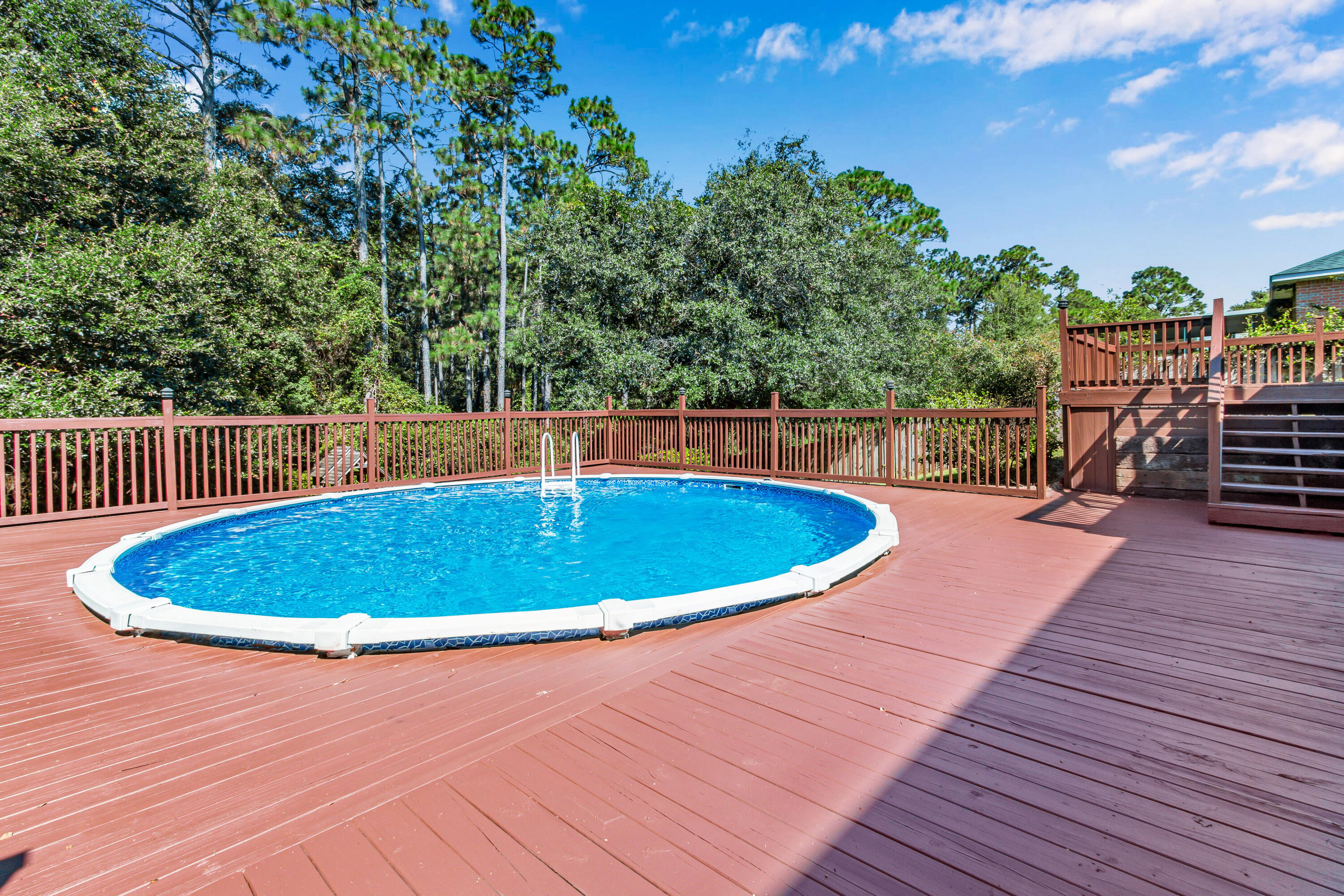 The sellers are offering a 3% credit to the buyers with an acceptable offer. The credit will be 3% of the purchase price. Check out this awesome three bedroom two bathroom home with a pool located south of i10 in Crestview. This stunner features lots of recent updates and renovations. This home features the desirable split floor plan, a large primary suite, a large kitchen with lots of cabinet space, a backyard oasis complete with a recently renovated deck and a pool perfect for entertaining and having fun at home during the summer.The home features new carpet in the bedrooms, new interior paint throughout, new fixtures and new ceiling fans.