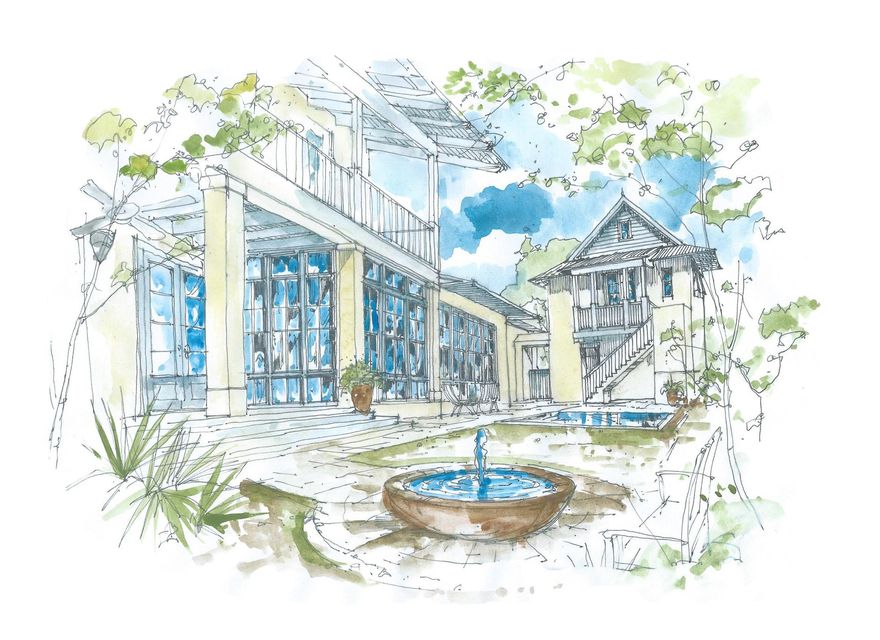 South of 30A!! Renovations almost completed and what a beauty! Main home is 95% complete and carrriage house should be completed by end of Sept.,2016. Renovations designed and directed by Savoie Architects, Matt Savoie. Fantastic opportunity for a discerning Buyer to purchase this lovely Rosemary Beach home with updates and NEW ADDITIONS. This Side Yard Home currently includes living, dining and kitchen which all open onto a large covered porch overlooking a beautiful lush yard. The Kitchen overlooks the living room and features high-end appliances with limestone counter tops. There are 2 large bedrooms with ensuite baths located on the second floor which, also, open onto a very large covered porch