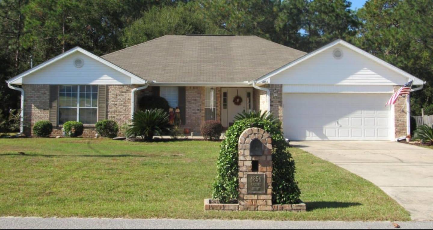 **AVAILABLE JUNE 25**Welcome to this beautiful all brick home in Foxwood Estates. This home offers solar panels of which the electricity is INCLUDED in the rent!! This property sits on a .25 acre lot along with a 6' privacy fence with 2 double gates and 1 single gate. Sit back and drink your morning beverage in your peaceful backyard on either the large deck & decorative patio. The open concept is perfect for entertaining all of your guests! It features a large living room with vaulted ceiling and a wood burning fireplace. It also has a formal dining room that will accommodate a large gathering at the dining table. Small pets welcome - breed restrictions apply. Please call Sound Choice Real Estate to schedule a showing 850.389.8533