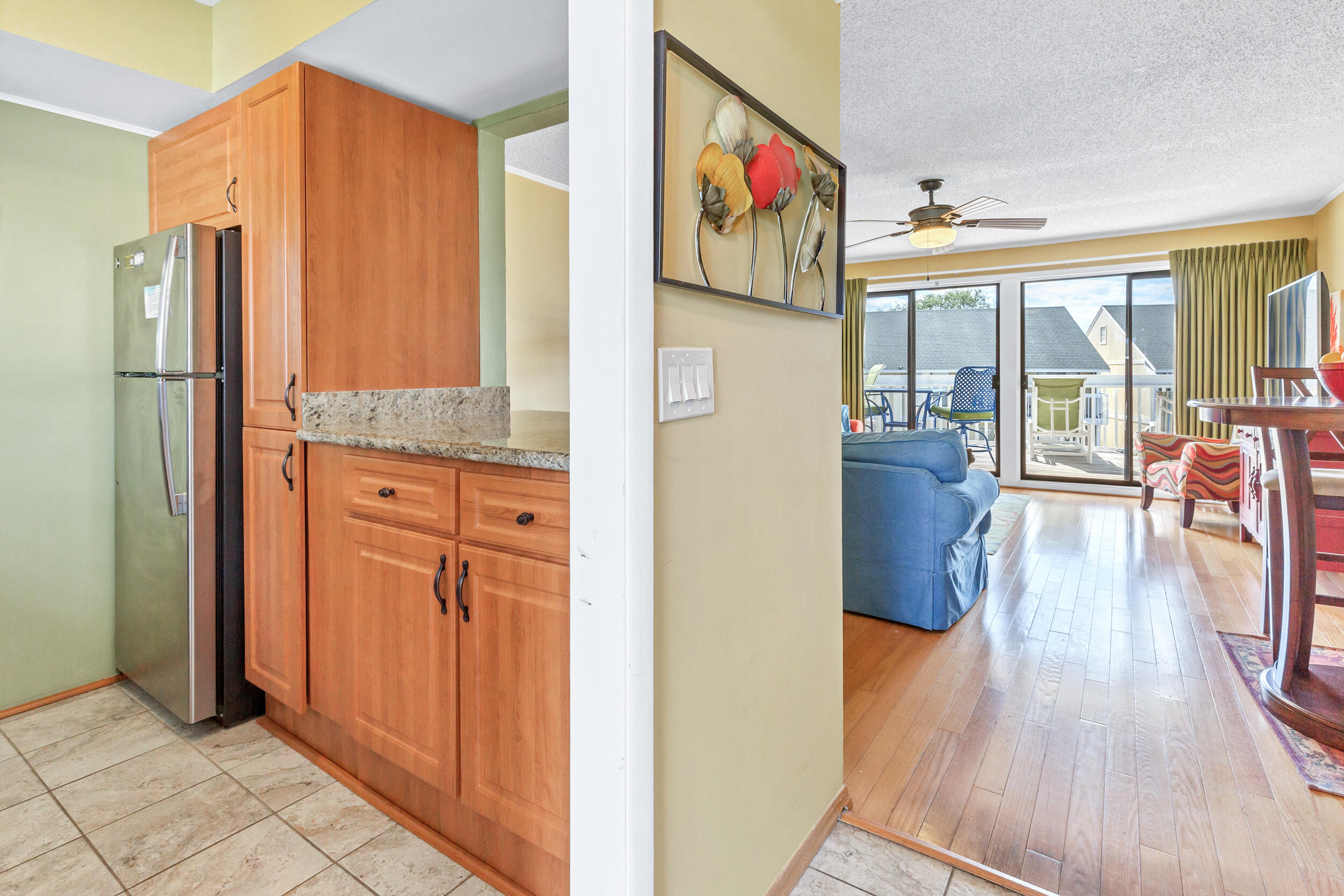 Welcome to 2055 Sandpiper Cove - This bright and colorful 1 bedroom 1 bath, canal front condominium in Sandpiper Cove is being sold fully furnished, turn-key and rental ready. This unit would make an excellent second home at the beach or investment property. Notable features include a very large extended deck overlooking the canal, wood flooring in living room, tiled floors in entry/kitchen and bathroom, crown molding, flatscreen tv's, granite countertops in kitchen and bath, updated tile backsplash & cabinetry in kitchen, stackable washer and dryer & custom finished closet with additional storage in bedroom. Sandpiper Cove is a gated resort occupying 43 acres in the heart of Destin. Amenities include 1100 ft. of beachfront offering seasonal beach service, beach bar & grill, five pools,