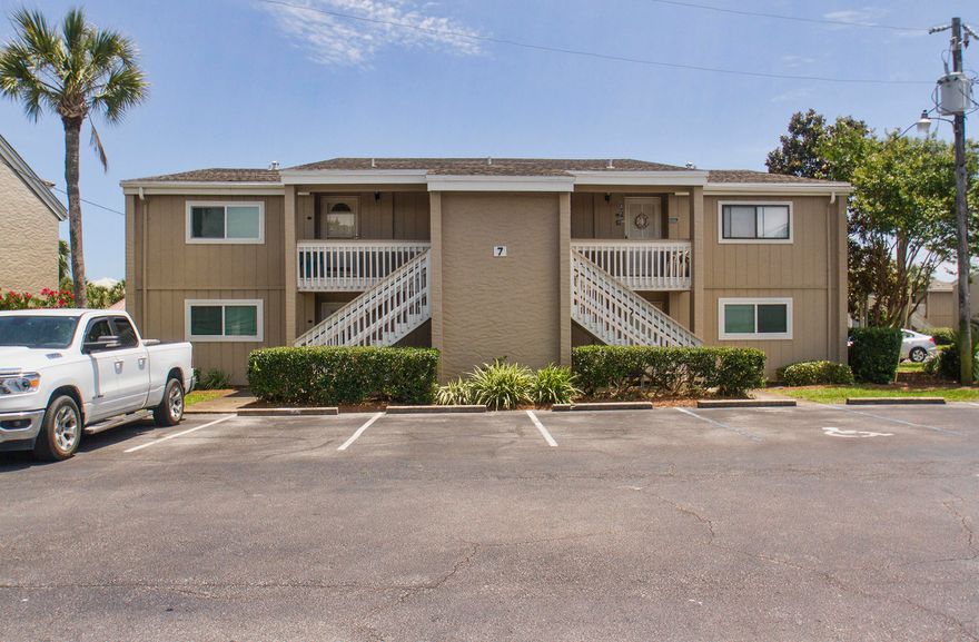 Lovely ground floor unit just steps from the beach. This unit comes fully furnished with tile floors, granite kitchen counter tops with enclosed patio. Along with tennis courts, swimming pool, this unit has deeded beachaccess to the beach with gulf front dining that you can walk to and is conveniently located next to shopping and activities. Be sure to include this one on your ''must see'' list.