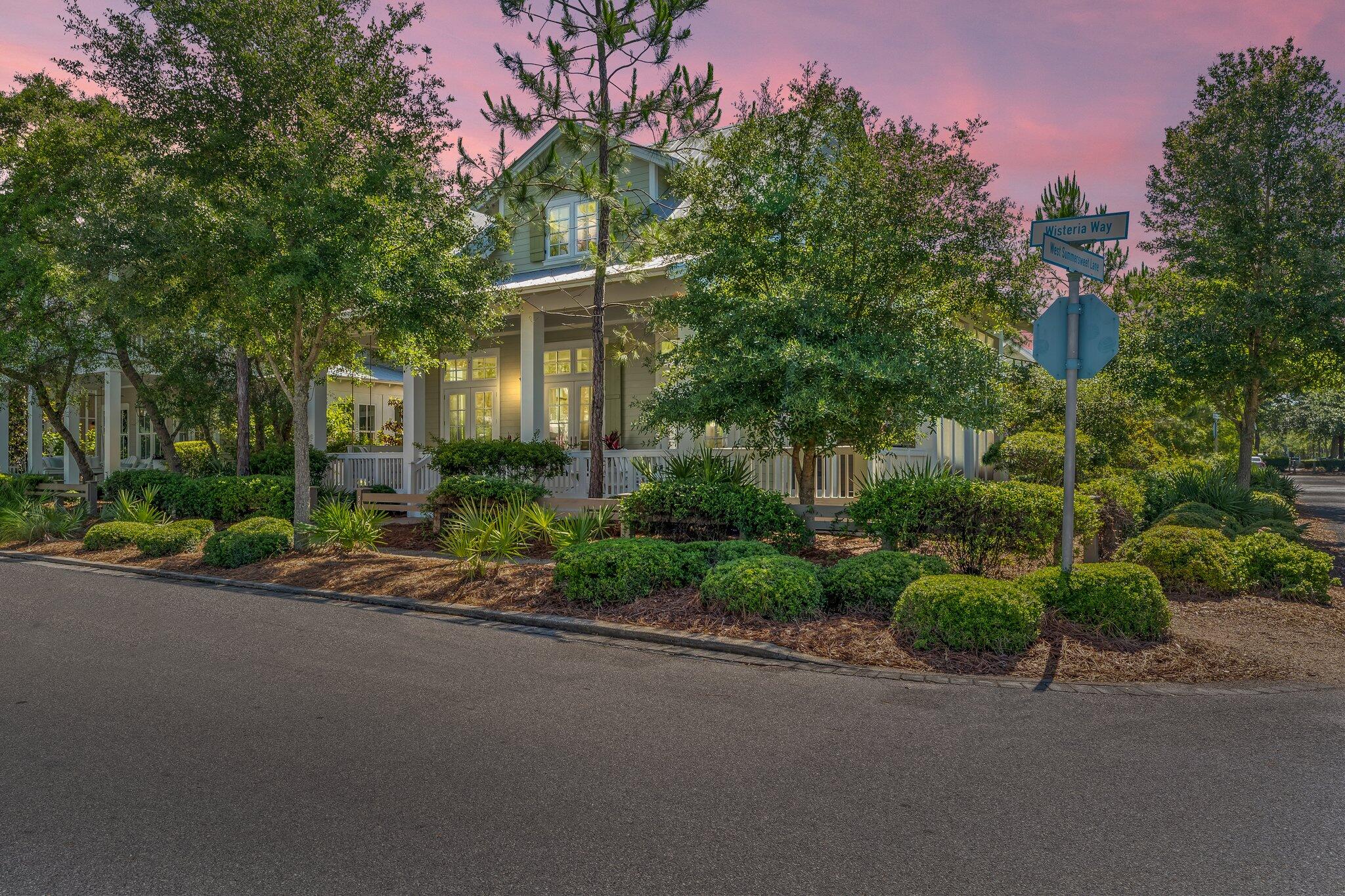 Let us harken back to the good old days where front porch sitting was the choice leisure activity, when families and friends gathered in cheerful conversation as passersby waved in good spirit. Rediscover this Southern charm and hospitality at it's finest in one of the premiere communities along 30A, WaterColor! The appropriately named Magnolia plan, a finely constructed Romair home in Phase 4 is an absolute gem! One may say a true rarity having never been a rental, but rather a second home lightly lived in by only 2 families! This brilliant residence rests on a corner lot, with a full size detached garage, 4 additional parking spots, and even comes with approved transferable pool plans & professional landscape design! The location of this home is superb allowing for quick easy access to