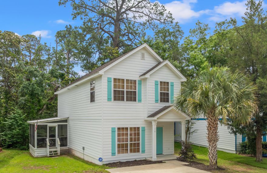 Santa Rosa Beach living at it's finest in the highly desirable community of Sacred Oaks--featuring a scenic community dock with direct access to the Choctawhatchee Bay. This well-maintained 3-bedroom, 2.5-bath Florida cottage is ideally located just minutes from the beaches of 30A, Grand Boulevard, Sacred Heart Hospital, shopping, dining, and golf. The home offers low-maintenance living with freshly painted four-sided Hardie siding and thoughtful updates throughout. Inside, you'll find 9-foot ceilings, upgraded lighting, crown molding in both the living room and primary bedroom, and luxury vinyl plank flooring throughout. The kitchen features maple cabinetry with crown molding, a white tile backsplash, upgraded faucet, and new matching stainless steel LG refrigerator, range, and microwave All bathrooms include granite-topped vanities, including the primary suite which also offers a walk-in closet and a shower/tub combo.

A screened outdoor porchan added home upgradeis located just off the kitchen and dining area, offering the perfect space for relaxing or entertaining outdoors. Additional features include insulated windows, a newer HVAC system, and a washer and dryerall less than 3 years old.

Sacred Oaks is a charming bayfront neighborhood with moss-draped oak trees, winding streets, sidewalks, and street lighting. With no short-term rentals allowed, the community maintains a peaceful, residential atmosphere ideal for full-time living or a second home getaway.

This home is immediately available, and furnishings are negotiable.

