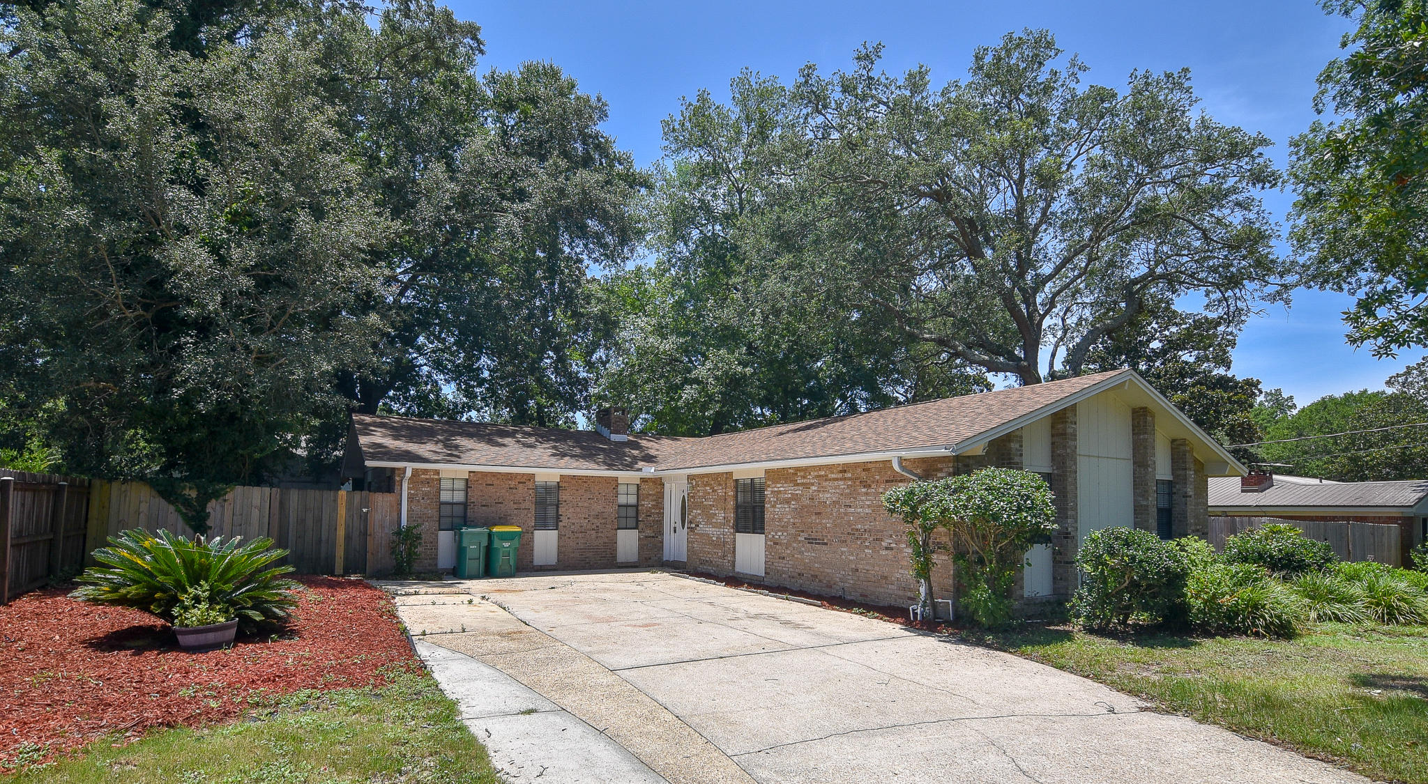 This 5 bedroom 2 bathroom home in the heart of Niceville is the ideal location with a fenced in back yard! Enjoy Edge, Ruckel, and Niceville school districts with close proximity to Eglin AFB, Duke Field & Hurlburt Field as well as the beaches of Destin.Perfect for a growing family, this home is a charming shade of trendy grey in the large, open family room. The kitchen overlooks the patio and fenced in yard. The cozy breakfast room, or sitting area if you prefer, is ideal for family gatherings in the center of the home. The front-facing Master bedroom provides the ideal vantage point to view the large, grassy front yard with 4 additional bedrooms to use as you see fit. This home is a must-see property that won't last long!