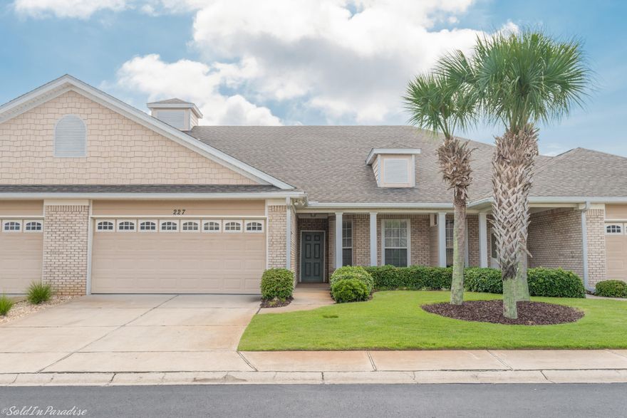 Located in the Diamond Lakes community, this spacious three bedroom, two bath townhome is just minutes from the beach, prime shopping areas, and schools. The open floor plan includes a master suite with the master bath featuring double vanity, large garden tub, separate shower, and bathroom closet. Other home features include freshly cleaned carpet and new paint, a two car garage, vaulted ceilings, fireplace, and spacious screened porch overlooking the lake. Diamond Lakes is a quiet community with a large community pool, landscaping services, centrally located in Destin, and less than a mile from the beach! A great location for a military family  just 16 miles from both Hurlburt Field and Eglin AFB. Washer and dryer included in the unit or tenants can bring their own.