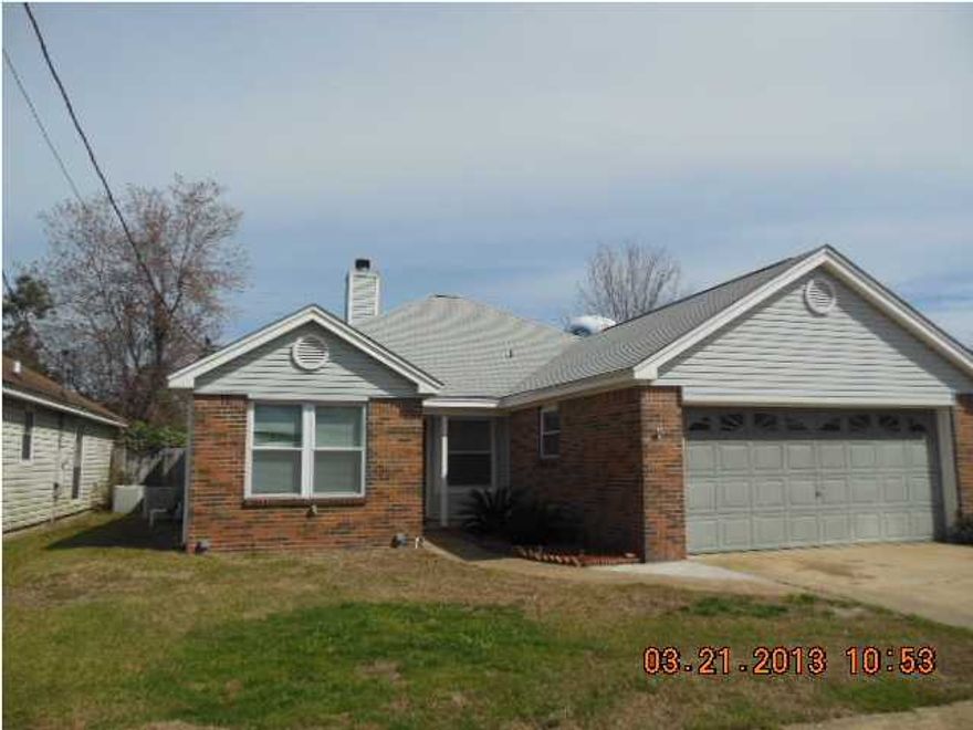 Cute 3 bedroom,2 bathroom brick home in central Fort Walton Beach. Split floor plan. Privacy fenced back yard. Washer and dryer provided(as-is) Small enclosed Florida room to enjoy the summer breeze! Small pet with approval of owner and payment of a $300 non-refundable pet fee. This is an all electric home. No smoking inside home or garage. Lawn pump is not working at this time and there is no sprinkler system.
