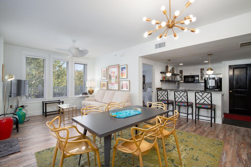 Wow! Back on market! Updated and neutralized.  Great views of Baytowne and close to all things that village life has to offer! Two bedroom two bath for under $290,000. This one will not last long! This condo has a huge balcony and has a very inviting feel.