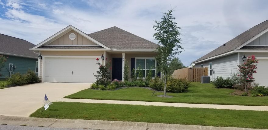 Like New Oakley floor plan, seldom lived in during its two year life! Most NEW furnishings may remain if desired! Turn-Key!! Hardwood floors in the common areas, 16'' tile in the baths and utility room. Carpet only in the bedrooms. Granite Countertops, in kitchen and baths., tile shower in the Master, stainless steel Frigidare Microwave, Stove and Dishwasher. Brushed nickel plumbing fixtures. Two Car Garage, Gutters. Upgrades include screened porch and blinds throughout! HOA Dues include basic cable, access to all amenities and upkeep of all common areas.throughout Hammock Bay, pools, playgrounds, tennis and pickle ball courts, 24 hour exercise facility. The home and neighborhood must be seen to be appreciated!