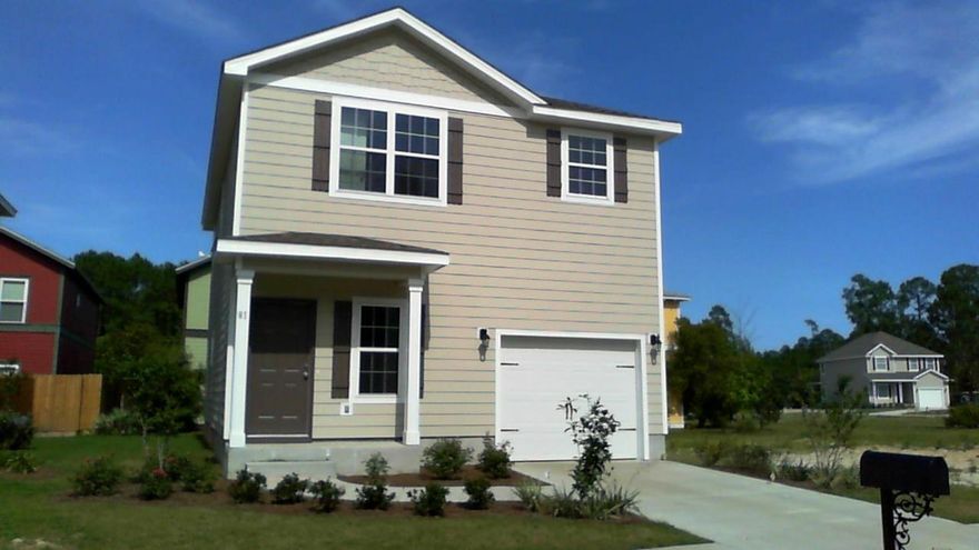 ** Just Reduced!**Spacious new home minutes from the gorgeous beaches along 30A! This 1,720 sq. ft. two story floor plan features 2 bedrooms, 2 -1/2 bathrooms, a one car garage, and a covered front porch and back patio. Cecilia granite counter tops in the kitchen and bathrooms. Beautiful wood flooring on the first floor, 20''x20'' tile in the bathrooms, and Stainless steel Appliances. A brand new home at this price with these finishes is a must see!