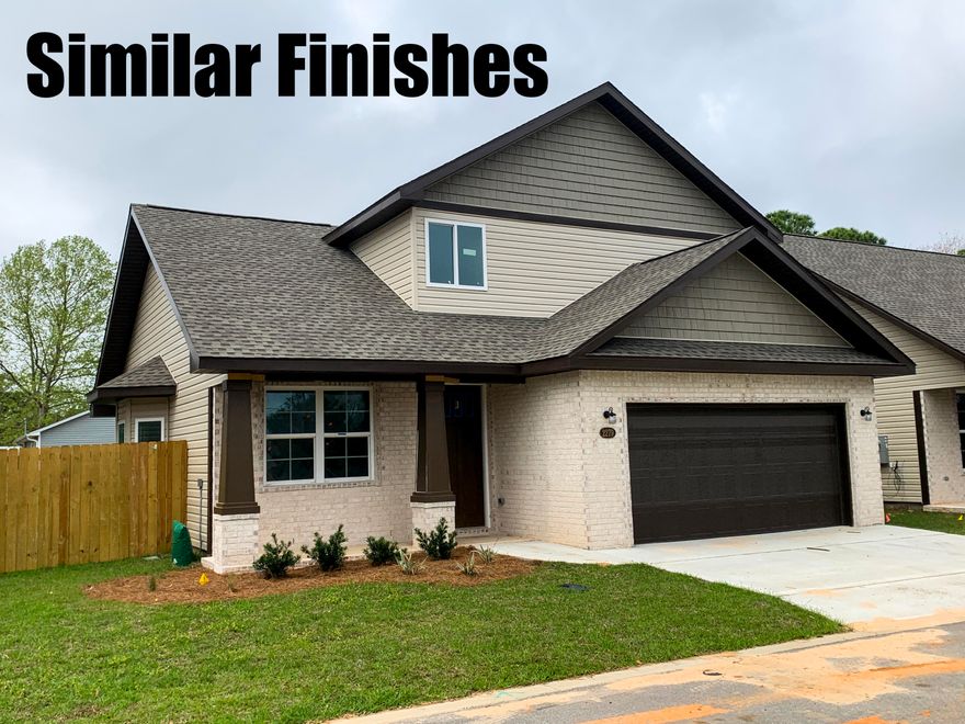 NEW CRAFTSMAN Custom Built Home in EAST NAVARRE~ near construction complete and ready for your Early Spring move in ~Great Location with easy access to Navarre Beach ,local stores & Hwy 98 to Hurlburt Field AFB.This Stunning Robbins Builders Home offers trend setting Features~Greeted by a walk in foyer sweeping through to your open floor plan~Large kitchen enjoying all wood white Shaker cabinets with crown molding, beautiful GRANITE counter tops~Under mount sink~S/S appliances~Center Island or breakfast bar ,offering plenty of work area & open flow to the dining area and large family room.Gorgeous luxury vinyl plank flooring throughout. Master bedroom is a great size with & Large Master bathroom offering ~ oversized TILED walk-in shower ~Granite vanities with rectangular under mount sinks~ picture frame mirrors and walk in closet. Additional bedrooms with ceiling fans and full bathroom .Home also offers a first-floor half bath for convenience. Welcoming long covered front porch and fully fenced back yard ~Hurricane protection for windows and dimensional shingle roof for lower insurance premium. Upgrades throughout include bullnose corners, orange peel ceilings, recessed lighting, deluxe lighting package, garage door remotes, fenced back yard~ to name a few....Call today for further information.........Please note pictures are of a similar completed home so front elevation finishes and colors may vary.