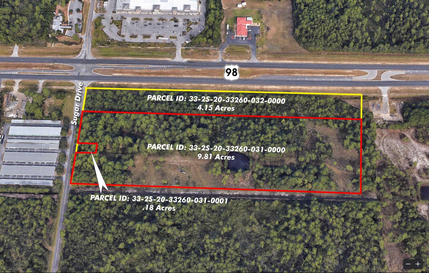 ENTERED FOR COMP PURPOSES ~ A highly visible corner and assemblage in South Walton County, Florida encompassing +/-14 acres of prime acreage, containing 1,285' along Highway 98.  The site has been approved by Walton County for new development of 152 doors of multi-family apartments.