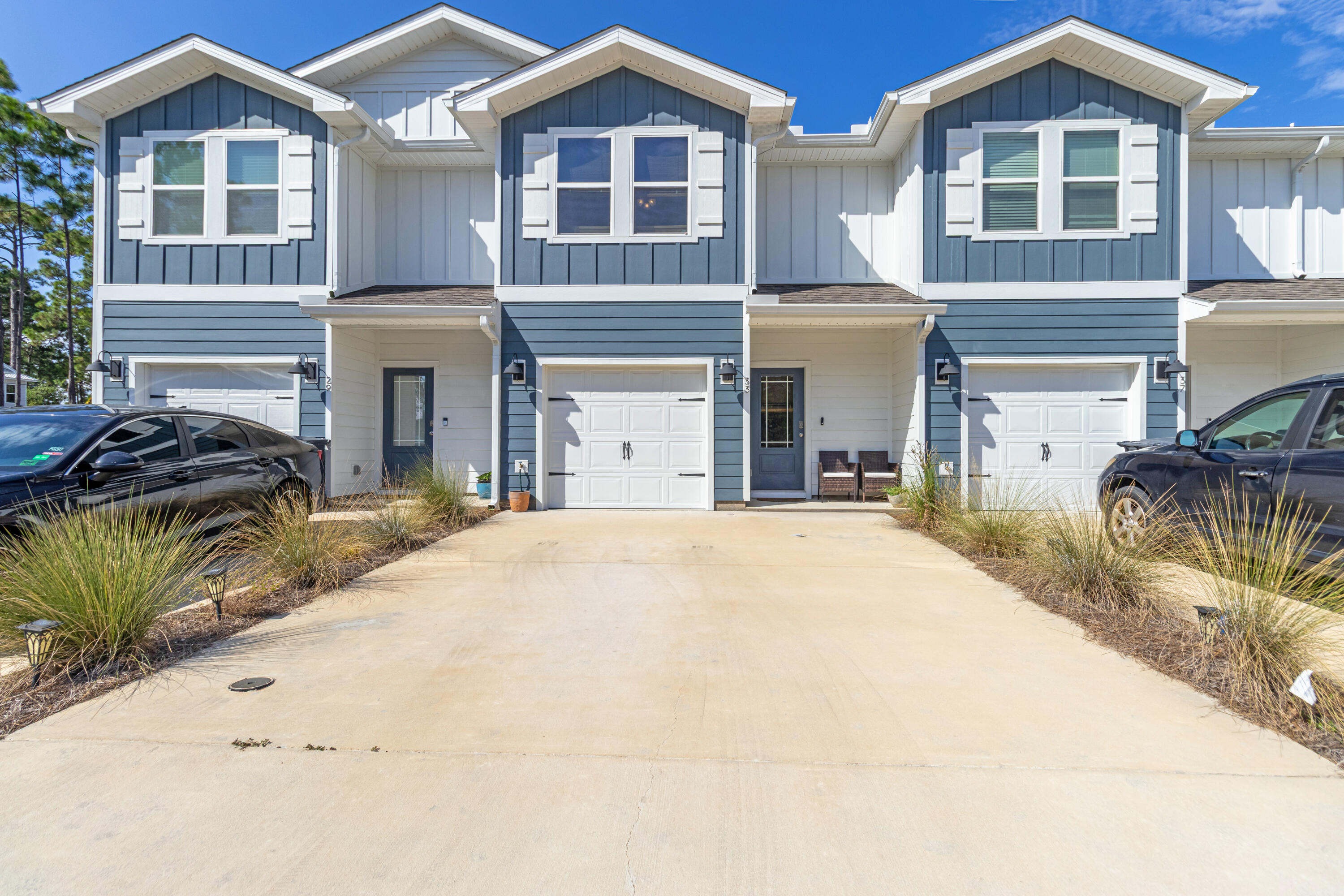 Welcome HOME to 33 Sparrow Avenue, newly built in 2024, the Palm floor plan features 3 bedrooms, 2.5 bathrooms, and a 1-car garage. All bedrooms are located on the second floor, leaving plenty of space on the main level for cooking, entertaining and relaxing. The laundry closet, is conveniently located upstairs with brand new washer and dryer that will convey with an acceptable offer. Beautiful interior features in this home include: bright white custom, shaker-style cabinetry in Ivory, granite countertops throughout, luxury vinyl flooring on the first floor, and carpet in the bedrooms. The center island ties the living room into the kitchen and is equipped with storage, granite countertop and a stainless-steel sink. Kitchen appliances include: stainless steel smooth-top stove, microwave, and dishwasher for all your cooking needs. All kitchen, cooking, and dining essentials, as well as all furniture and most of the home's decor, will convey with an acceptable offer.
33 Sparrow Avenue is located about 5 miles from the nearest pristine beaches and within 4 miles of the Choctawhatchee Bay, ready for its new homeonwers to enjoy all that our beautiful Emerald Coast has to offer.