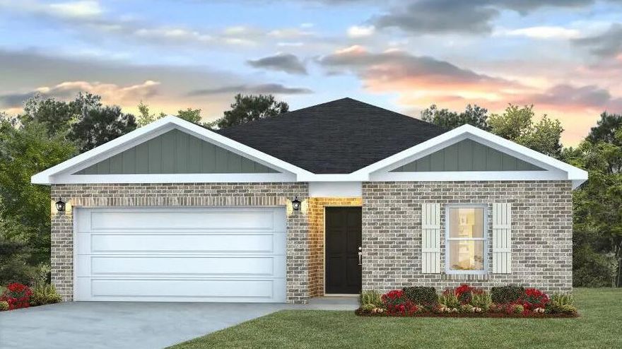 ALMOST COMPLETE & MOVE IN READY. NEW CONSTRUCTION IN PATRIOT RIDGE! Offers community pool, cabana, underground utilities & sidewalks. The sharp Freeport is a stylish 4 bed, 2 bath home with a nice, covered patio & highly desirable open floorplan. GREAT for easy living & entertaining. The beautiful & well-designed kitchen features stunning Quartz countertops, lg. island bar, pantry, all stainless appliances, smooth top range, built in microwave. Spacious Bedroom 1 & the adjoining bath has a lg. shower & walk-in closet. The latest in gorgeous wood-look flooring throughout & PLUSH carpet in the bedrooms. The Smart Home 'Connect' package provides several Smart Hm. devices for your convenience. VERY convenient South Crestview location.  Easy access to Ft. Walton/Destin area beaches & golfing.
