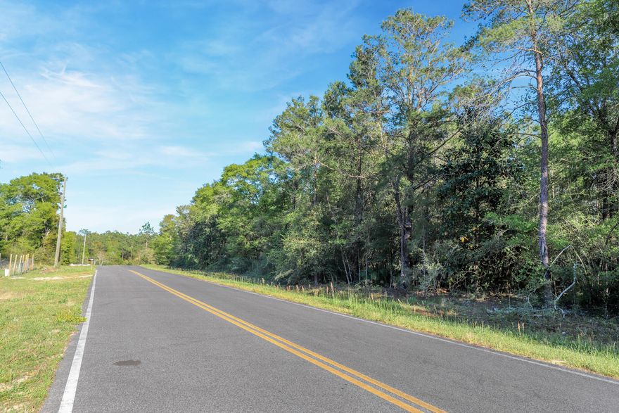 GREAT LOCATION with no HOA fees! Build your getaway home or place a mobile home. Vacant wooded lot 0.38  of an acre in size with easy access to main highways. (HWY 90, I-10, 285, and 331). 0.65 miles away from a public park with a lake (Beaver Lake).  Paved Road - County maintained with no through traffic. There are NO UTILITIES IN PLACE. Power: Available in the area. Water: Would be by public water. Sewer: Would be by Septic. Claim your piece of Florida land!Gps location:https://goo.gl/maps/ffSaFmJRssg12rDy9