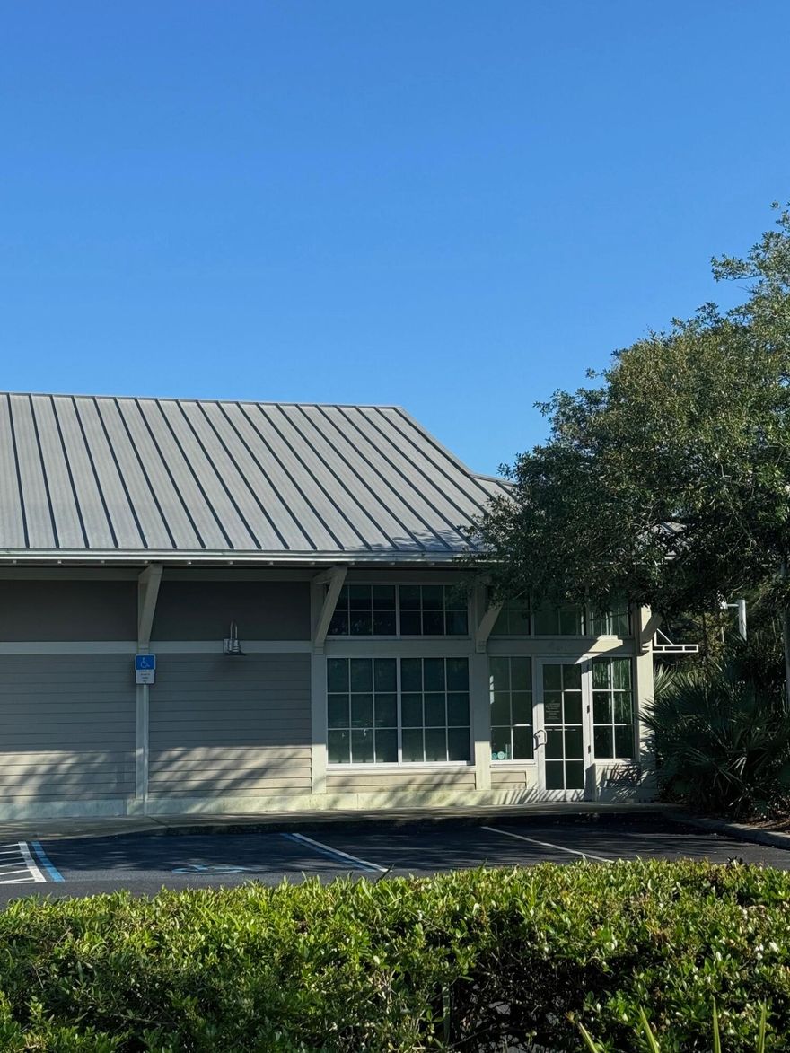 This office space is located in the Publix Shopping center directly adjacent to the Trust Bank.  It was previously a real estate office and has 9 offices, a bathroom, and small break area with refrigerator.Perfect spot for your next office in a central 30A location with easy access to 30A or Highway 98