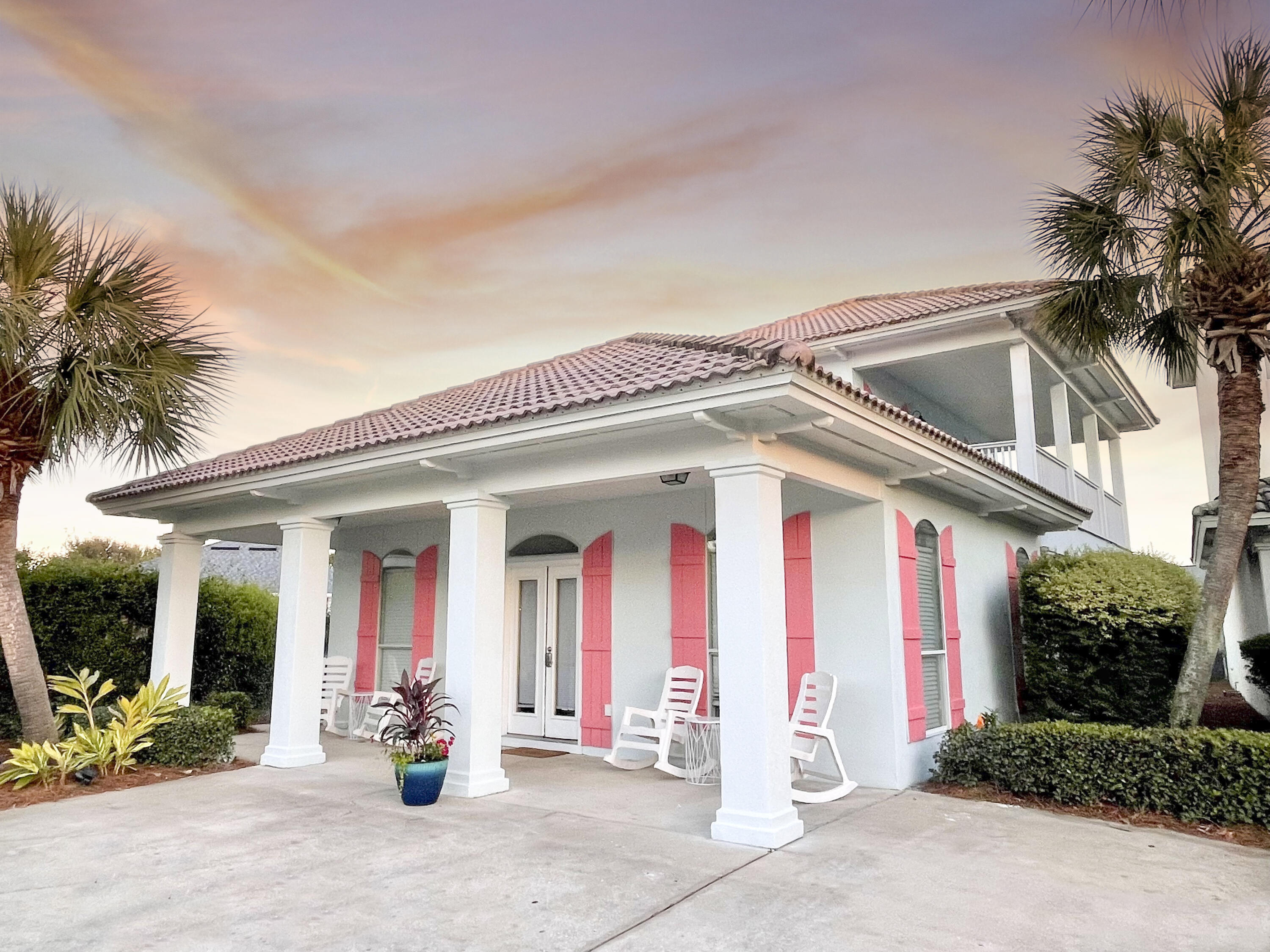 This 3 Bdrm/2.5 Ba beach home is the perfect second home or short term vacation rental. First floor master bedroom suite. Updated kitchen boasts new quartz countertops,tile backsplash, and all new stainless steel appliances.   New central AC in 2022, updated bathrooms, freshly painted exterior/ interior 2023, and updated furniture throughout make this property truly turn key for new owners. Unbeatable location, second house closet to the beach inside the highly sought after gated community of Emerald Shores- less than 1 minute to private beach! Emerald Shores is the only community w/ a beach pavilion,bar, and restrooms.  2 Beach chairs/umbrella setup included.  Bonus features include:2 heated pools, basketball/tennis court, sidewalks, and security onsite. Buyer to verify all information