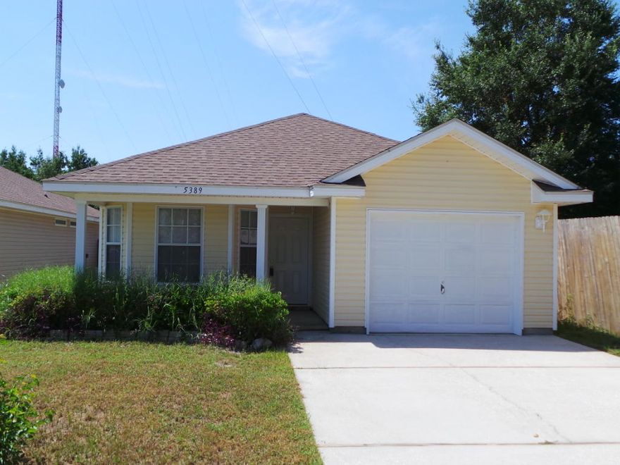 GREAT STARTER HOME!! Along with its curb appeal, this adorable home offers three bedrooms two full bathrooms and over 1400sqft of split floor plan. The interior features fresh neutral paint and new carpet throughout, trey ceilings and modern track lighting. Eat-in kitchen boasts bay window/dining nook, stainless steel appliances and pantry. Master bedroom also has trey ceiling making a more open feel, while the master bath offers a double vanity, shower/tub combo and closet. Exterior features a low maintenance yard and completely privacy fenced. Entertain outdoorsunder the covered patio OR out on the open patio.