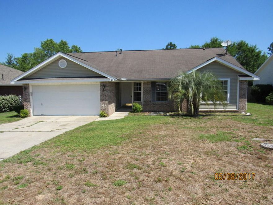 Conveniently located in South Crestview and minutes from Duke Field, this 3 bedroom 2 bath REO property is one to consider. Built in 1999, this 1655sf home has brick front with vinyl sides, a privacy fenced back yard, a large patio, and 2 car garage. In the baths you will find tile and the rest of the home is stained concrete. Home has some work needed and may have a few financing challenges but certainly one to see! Call today!