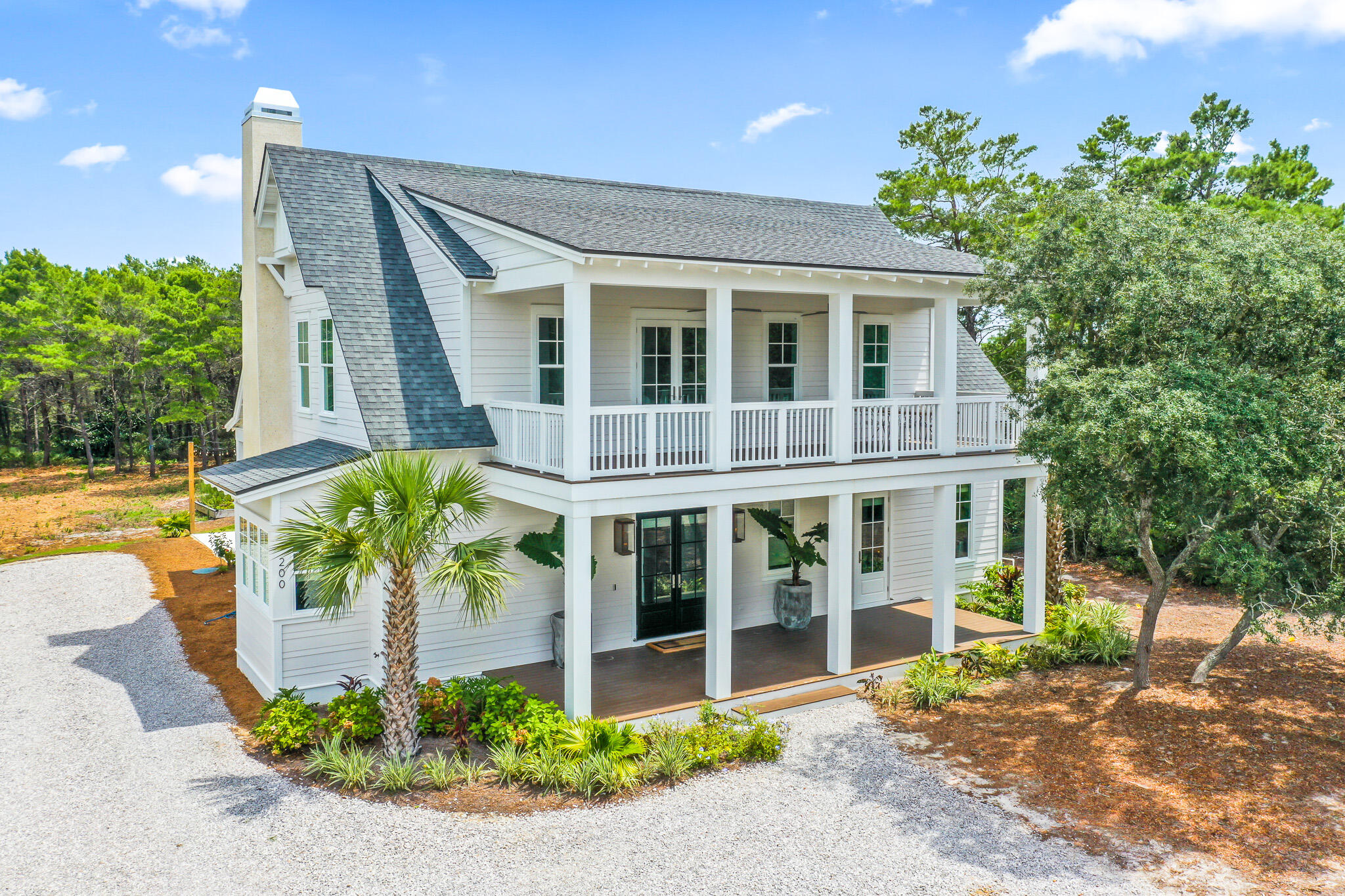 Back on market at absolutely no fault of the seller! Welcome home! Built by Romair Construction, this home sits on almost a half of an acre in Inlet Beach with 4 full bedrooms and 4 1/2 bathrooms. With tons of incredible natural light and multiple indoor and outdoor living spaces, this home is offered mostly furnished and is colorfully decorated in a Palm Beach style. Plenty of room to add a full carriage house plus a pool and still have lots of yard and patio space. Easily walkable to multiple shops and restaurants and an easy 5 minute walk to the beach. You can ride your bike to Rosemary Beach or 30Avenue beautiful, and come home to relax on the patio and enjoy the Florida sunshine! Don't miss this opportunity in popular Inlet Beach to make this your full time home or vacation rental