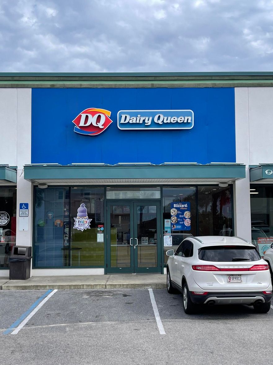 Profitable  Diary Queen franchise in Miramar Beach.  This is a fully staffed ''business only'' sale opportunity in the Paradise Found shopping center. DQ treat only, walk up, no drive thru, no dining room. Highest grossing DQ in this category!! The leased space has apprx 1500 SF and includes all machinery, inventory, supplies, and all new liquid cooled equipment. Moderization budget met. The lease & CAM total  $5200 per month. This business has generated over $600,000 in gross revenue over the last 3 years.There is a 5% royalty to Dairy Queen. 5% advertising fee. and $5,000 transfer fee.Dairy Queen has a training program required that is 14 days for certified manager. Franchise term expires 2028.Buyer to confirm all information, dimensions, and square footage.