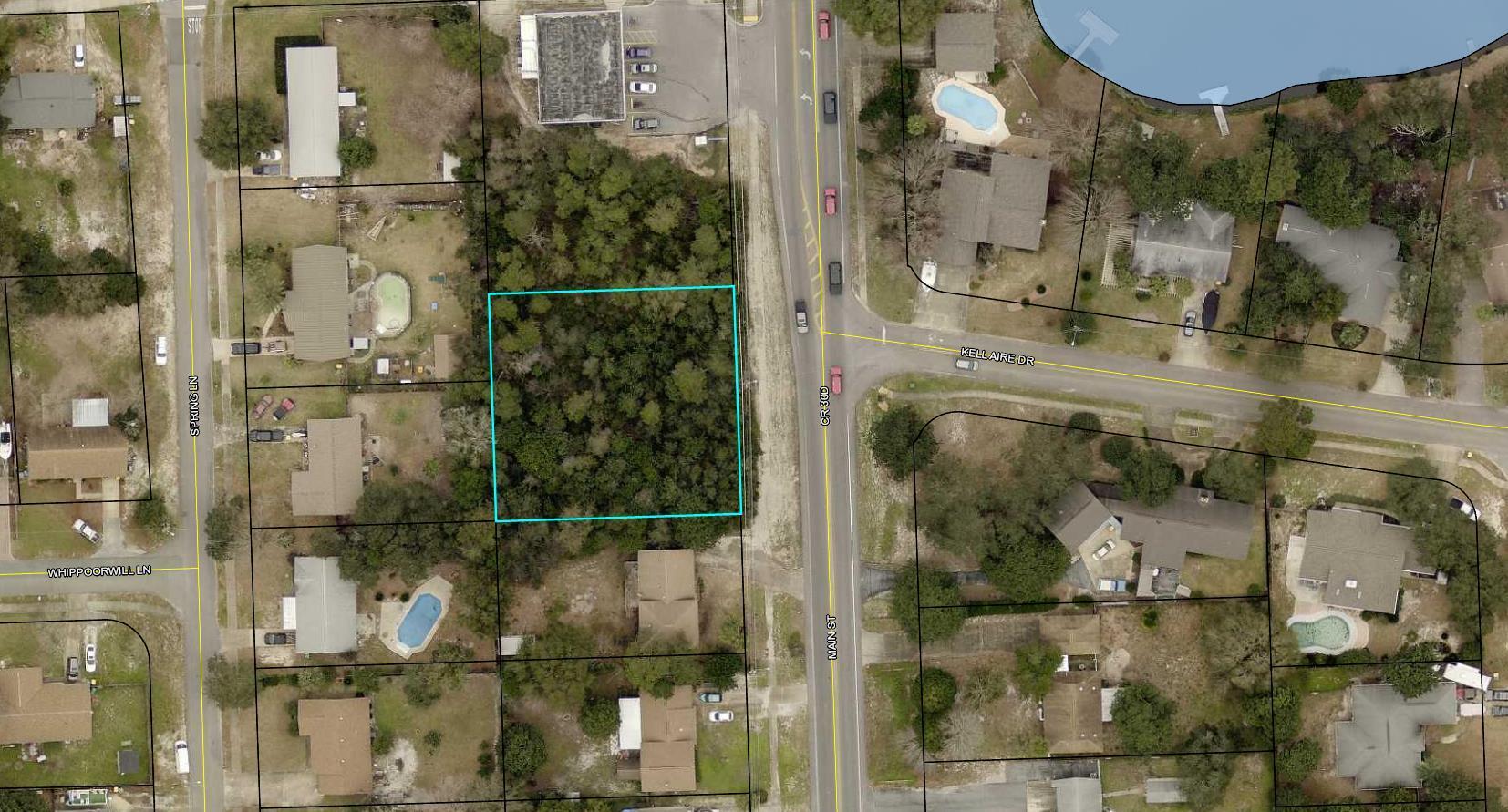 Property is 1/2 of Parcel 00-2S-22-1350-0001-0000, which is 65x140ft. The whole parcel can be purchased for $300K. Only Detached Single Family Homes can be built here. Now is the time to buy and build on one of the few remaining vacant lots in Destin! The whole parcel is platted as containing 2.5 lots of the Kelly Homes Subdivision