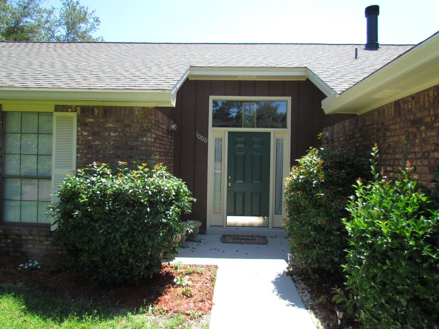 Nice 3-bedroom 2 bath house in the heart of Blue Water Bay. High ceilings in the great room and dining room with beautiful stained crown molding. Nice french doors in the great room lead into the large back yard deck. Shower only in the large tiled master bath. Large corner lot and fenced yard. Owner will consider a pet that is spayed/neutered and fully house broken with a $255 non refundable pet fee. Any person 18 years old or older must fill out separate applications and pay separate application fees.