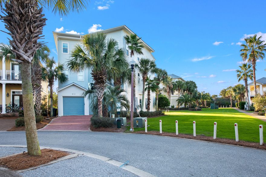 The 'Seacrest Nest' is a warm, spacious, yet cozy, retreat, perfectly-situated with unobstructed views of the artfully designed 12,000 sq ft resort lagoon pool and the recreation- packed green space.Within the quaint, palm-tree lined streets of Seacrest community, nestled between the exclusive Rosemary and Alys Beach Communities, the 'Seacrest Nest' is a rest-filled retreat boasting direct and private access to the lagoon pool through both a lower patio (featuring a full bathroom with shower) and a *private two-car garage*.  Come, cozy up in this rest-filled, refined retreat.