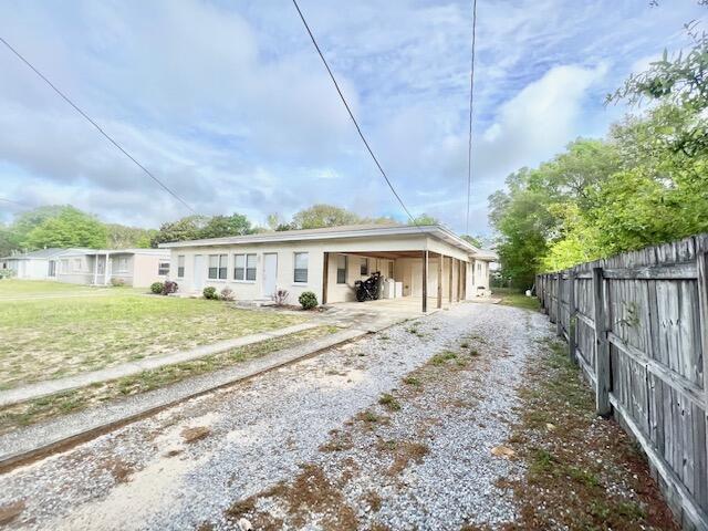 *Available April 12!*Great location for this spacious one bedroom unit close to Eglin AFB, Destin beaches, shops and NW Florida Regional Airport. Galley Kitchen has tile, living room and bedroom have laminate wood flooring. Bathroom is spacious. Kitchen has stove, refrigerator & microwave. Washer/Dryer shared with other two units. Rent includes water/sewer/trash collection & yard maintenance. See more for information on Resident Benefits PackagePets considered with owner approval.Tenant to verify all data. Please contact Sound Choice Real Estate to schedule a showing- 850-389-8533.