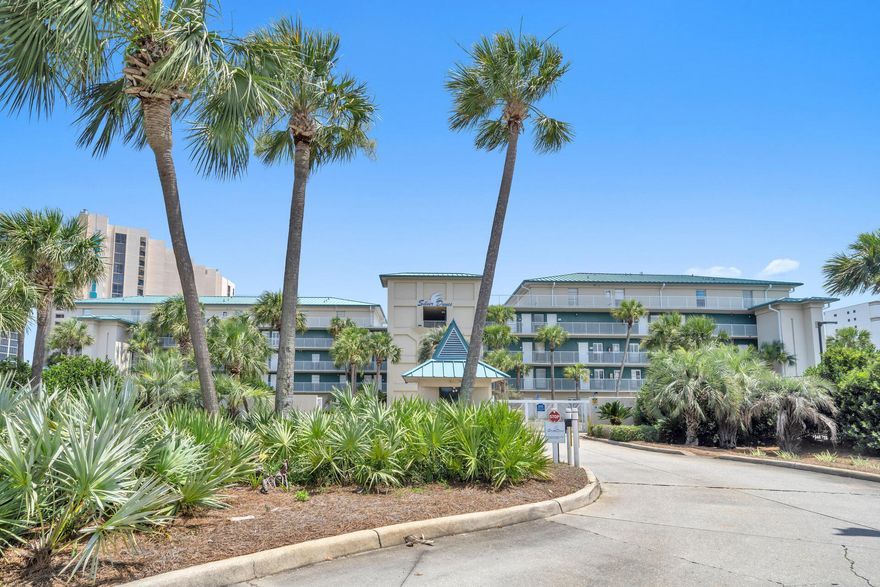 Silver Dunes is a gated, low-density, Gulf front resort with 343' of private deeded beach in the heart of Destin. Amenities include a beachside pool (heated in winter), tennis courts, shuffleboard, pickleball, basketball, game room, fitness room, and a grass courtyard with BBQ grills. 203D is a 2br/2ba condo with large patio. Recent updates include: New HVAC, HWH, fridge, range, microwave, washer/dryer, lighting, paint, flooring, bathrooms, shiplap, & smooth ceilings!  Offered furnished, excluding patio furniture and list of personal items. Silver Dunes does not allow pets. HOA includes all utilities except Electricity which avg $150/mo in the summer months and $35/mo in winter. 2025 Gross rental (As of Mar 2025) = $37k. Please see docs tab for Excluded items All information & dimensions are deemed reliable but should be verified by Buyer.  