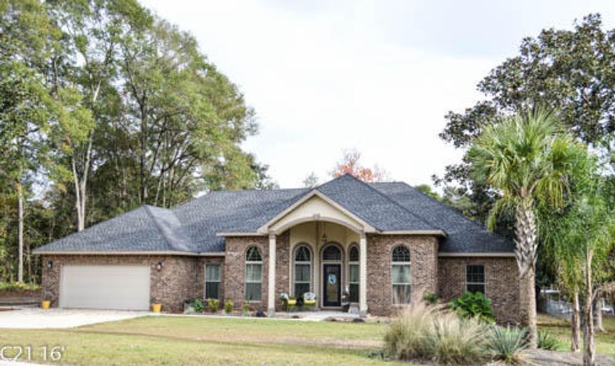 Gorgeous one of a kind Custom Built home on a deep water canal. Home has large missile impact windows and solid foam insulation. 12 foot ceilings with 8 foot doorways makes this home feel so open and inviting.A formal dining room and den (or 4th bedroom) sit on either side of the spacious foyer. The Great room separated the split floor plan and looks out over the lanai and enclosed pool. A superb chefs kitchen has soft close custom cherry cabinets with built ins and pull out drawers, touch technology faucet, gas cook top, double oven, breakfast bar, eat in table and a huge pantry. Entertain in your enclosed pool and patio area, with turkish travertine decking a waterfall and separate sun deck. If that's not enough, head out back to the patio and dock where relaxing begins.