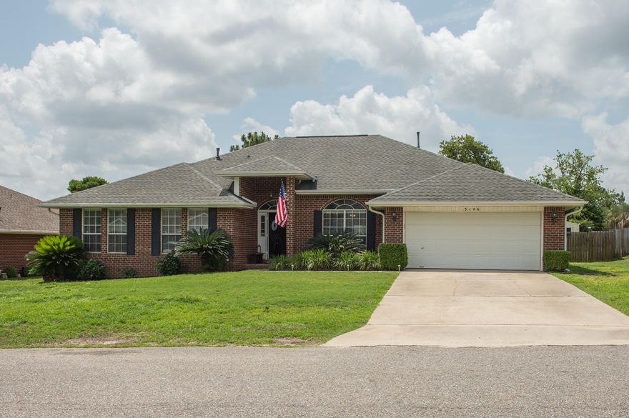 Absolutely beautiful very large brick home south of I10 in Crestview. This 3017 squarefoot home boasts 4 bedrooms and 3 full bathrooms. It features wood look tile flooring in the very large open living area, updated fixtures, built in Bose surround sound, Samsung Stainless Steel appliances, high end carpet in all of the bedrooms, and a very large walk-in pantry. The back yard has an 8 foot deep swimming pool with a screened in enclosure. Very easy drive to 7th Special Forces and Eglin AFB.
