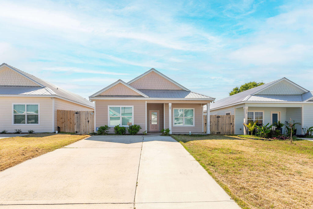 Plenty of options with this newer built home close to Lake Powell, the beaches, and 30A! This home features a fenced yard, screened in porch, shed, pavers in the backyard and is perfectly suited for full time residence, long term rental, or short term rental. Granite countertops, stainless appliances, upgraded light fixtures, large laundry room with newer washer and dryer are just a few of the features this home has to offer. Walking distance to the Lake Powell boat ramp where you can launch jet skis, boats, paddleboards and kayaks. After a day on the water or at the beach, you can take a 5 minute drive to 30A or a 10 minute drive and be in Panama City Beach, the location is perfect! Schedule your showing today and make your beach dreams a reality!