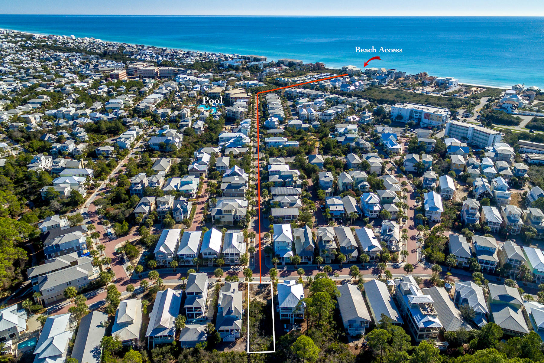The best available lot in Seacrest! Uniquely situated with the front view facing a wide tree-lined & brick paved street. Rear view offering the privacy of a natural Florida landscape and walking trail. This idyllic coastal community of cottage-style homes boasts an impressive 12,000+ square foot lagoon pool with fountain and waterfall features. Seacrest Beach is bordered by Rosemary Beach and Alys Beach, each with their own one of a kind shopping and dining venues, as well as seasonal entertainment and events. The deeded beach access is located immediately across Scenic Highway 30A through Sunset Beach.Tram service is available to the beach. Enjoy walks, bike rides, and exploring one of the most stunning settings along the Gulf Coast. ***Buyer is responsible for personally verifying details about this property. Any information contained in this listing is believed to be accurate but is not guaranteed.***
