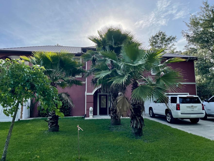 If you are looking for a private estate  just under 2 acres,  60' on Mallet Bayou, boat dock and lift,  large heated swimming pool with spa, 2 story stucco home with elevator, this could be the home for you. At this time, the driveway is a shared easement but sellers are going to abandon the easement and will have access with their own driveway.  The second floor features living room, kitchen, large pantry, dining area, master bdrm, master bath, laundry room, guest bedroom and guest bath. Travertine flooring  throughout w exception to the mbdrm, which has wood flooring and carpet in the guest bdrm.  First floor has 2 rooms and a bathroom with tiled flooring. Large, 2-car garage, tree lined driveway, partially fenced. There is a concrete pad that has electric and water, 250' buried propane