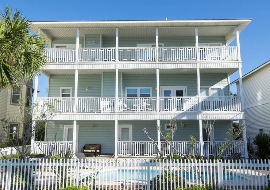 WELCOME TO THE HOME KNOWN AS PELICAN PERCH! Great value for superb gulf views on scenic gulf drive in crystal beach! This 6 bed / 4 bath beach house comfortably sleeps 20, is directly across the street from the beach, and has a private pool and elevator. Recently renovated head to toe, it boasts travertine tile in the kitchen, baths & living room along with hardwood bamboo floors in the bedrooms. The private pool & rear of the home face south and offer fantastic views of the gulf from most rooms. The expansive driveway provides plenty of parking for large groups. Perfect for a high grossing vacation rental or private family retreat. Offered furnished - shows great!