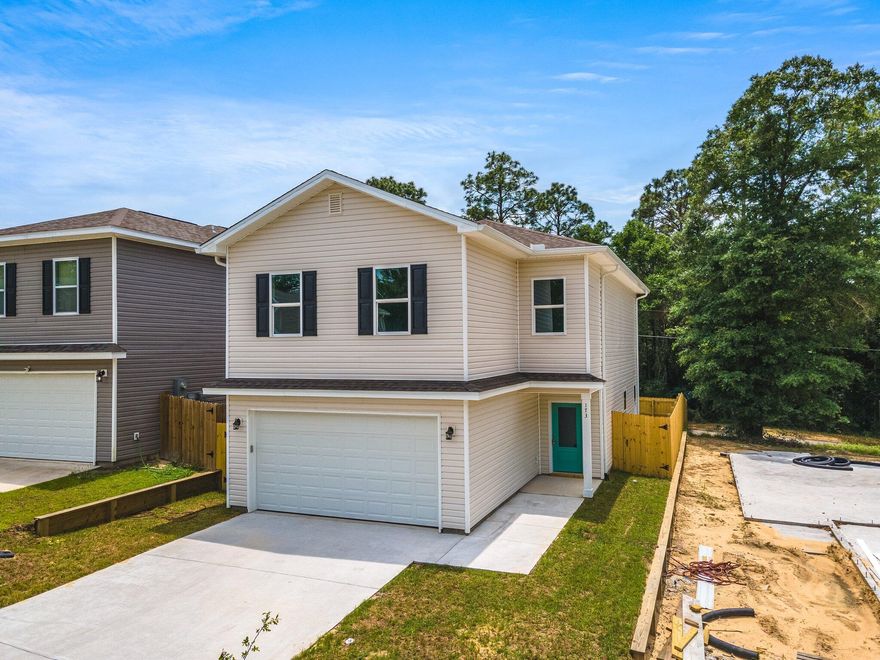 Now Completed! This new home is located in one of the most central places in town near all of the new restaurants and shopping (Starbucks, Publix, Aldi!). When you arrive, the large foyer will lead you to an expansive, open concept kitchen, dining, and living room area with luxury vinyl wood flooring throughout. The kitchen has a large, granite countertop island with stainless appliances: refrigerator, microwave, dishwasher, stovetop and oven included. The downstairs also has a half bath for your guests. Upstairs, you will find four spacious bedrooms. The master is huge with high ceilings, a large walk-in closet and nice bathroom. The other guest rooms share a large bath with a big double vanity sink. The utility/laundry room are also upstairs with the bedrooms! This is a great floorplan!