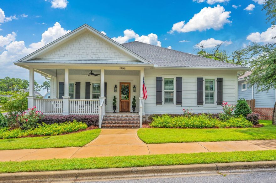 Better Than New - Upscale Living in Deer Moss Creek! Welcome to a stunning blend of timeless craftsmanship and sophistication in this better-than-new home built by award-winning Ferrin Campbell Construction, located in Niceville's premier master-planned community--Deer Moss Creek. Nestled in the sought-after Hartfield section, this home sits on the corner conveniently close to the neighborhood park and within easy reach of the community's paved trails, pool, and clubhouse.Step onto the covered, deep brick front porch and through the mahogany front door into this  thoughtfully designed floor plan with upscale finishes and designer touches. At the heart of this home, it effortlessly flows from living area into the gourmet kitchen, outfitted with shaker-style white cabinetry, quartz counter tops, a gas cooktop, stainless steel appliances, and an oversized island perfect for entertaining or everyday meals. Storage abounds with cabinets to the ceiling, a pantry, and an area for a built-in coffee or beverage bar. Wood floors extend throughout the main living areas, while impact-resistant windows, spray foam insulation, and a tankless water heater offer peace of mind and energy efficiency.
The luxurious primary suite features a spa-like bath complete with a zero-entry walk-in shower, freestanding tub, dual vanities, natural light, and a spacious walk-in closet. Two secondary bedrooms are spacious, with ceiling fan and well-appointed closets. Guest bathroom with shower tub combination and linen closet. 
Enjoy outdoor living in this fantastic backyard includes a screened back porch with TV, privacy fenced yard just enough space for pets, and a grilling patioperfect for casual weekends. A rear-entry garage offers epoxy flooring, storage, and a smart garage door system, keeping the home's curb appeal clean and inviting.

Deer Moss Creek is more than just a neighborhoodit's a community that comes alive with walking trails, sidewalks, and a pool area that, you'll find the perfect blend of comfort and connection right here.