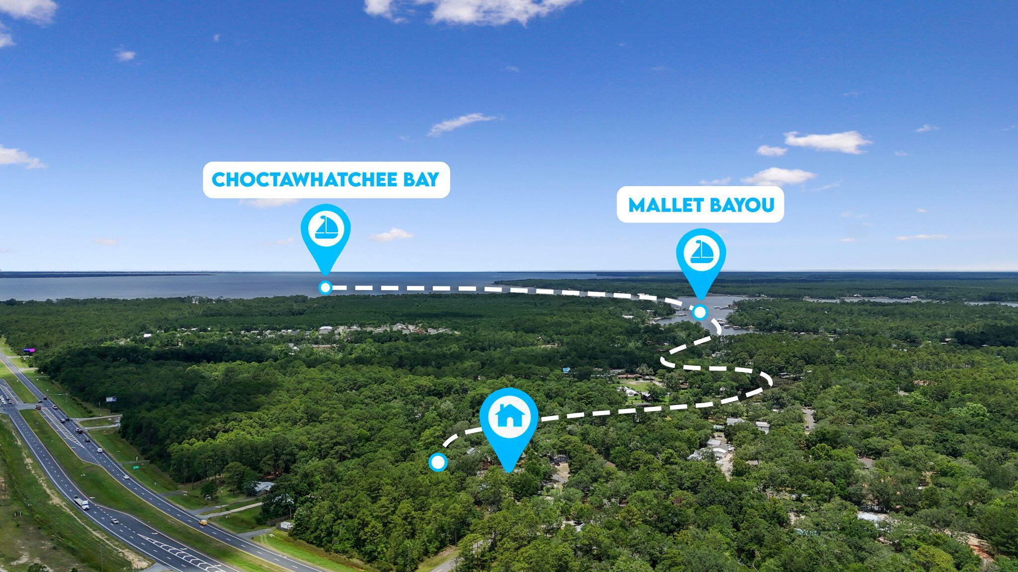 Discover the perfect canvas for your dream home on this idyllic canal front vacant land located in the Bay Grove area of Freeport with Bayou and Bay access! This prime homesite offers endless possibilities for outdoor enthusiasts and nature lovers spread over 0.66 acres with 75ft (according to old survey - Buyer to verify) of canal frontage that leads directly to Mallet Bayou and Choctawhatchee Bay. Additionally, you have the convenience of a private well, no HOA and your very own private concrete boat ramp/launch to provide easy access to endless aquatic adventures. Enjoy easy access to the beaches of 30A, entertainment venues, shops and restaurants. Don't miss out on the opportunity to create your own oasis in this desirable location - seize the moment and turn your vision into reality